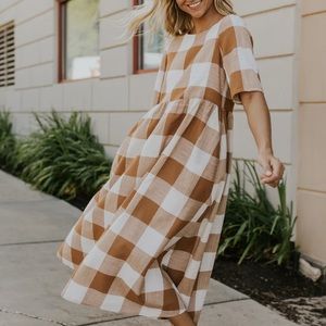 MADDIE BUFFALO PLAID DRESS || ROOLEE